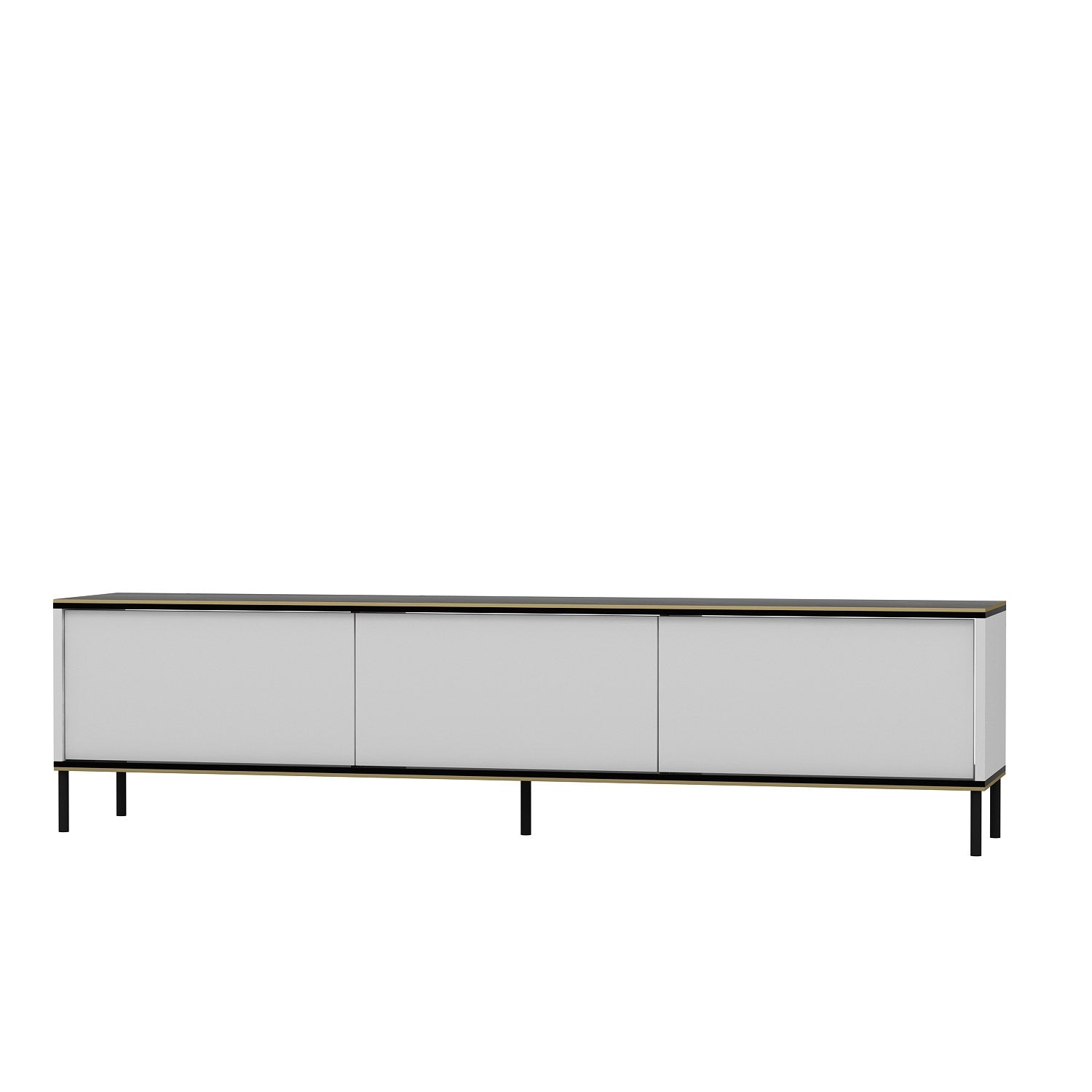 Móvel de TV – 180cm x 45.2cm x 35cm – Branco – Painel de partículas revestido a melamina