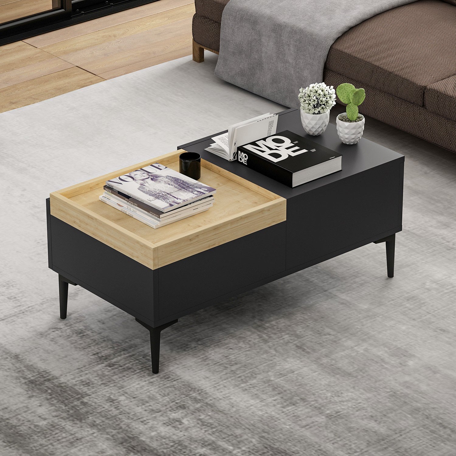Mesa de Centro-Mia-Antracite