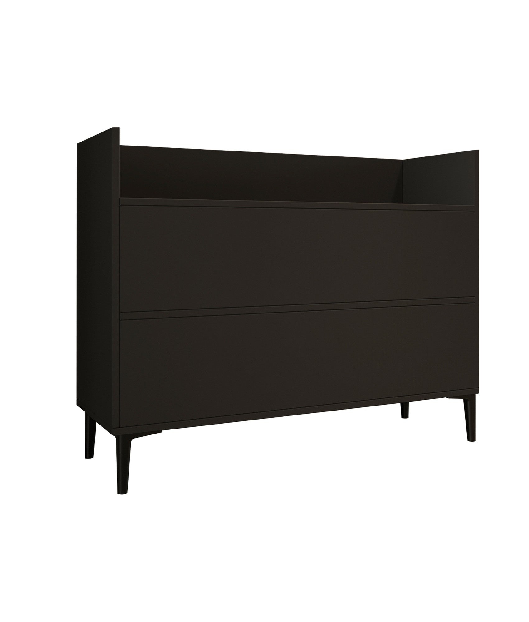 Armário multifunções – 110 cm x 85 cm x 35 cm – Antracite – Painel de partículas revestido a melamina