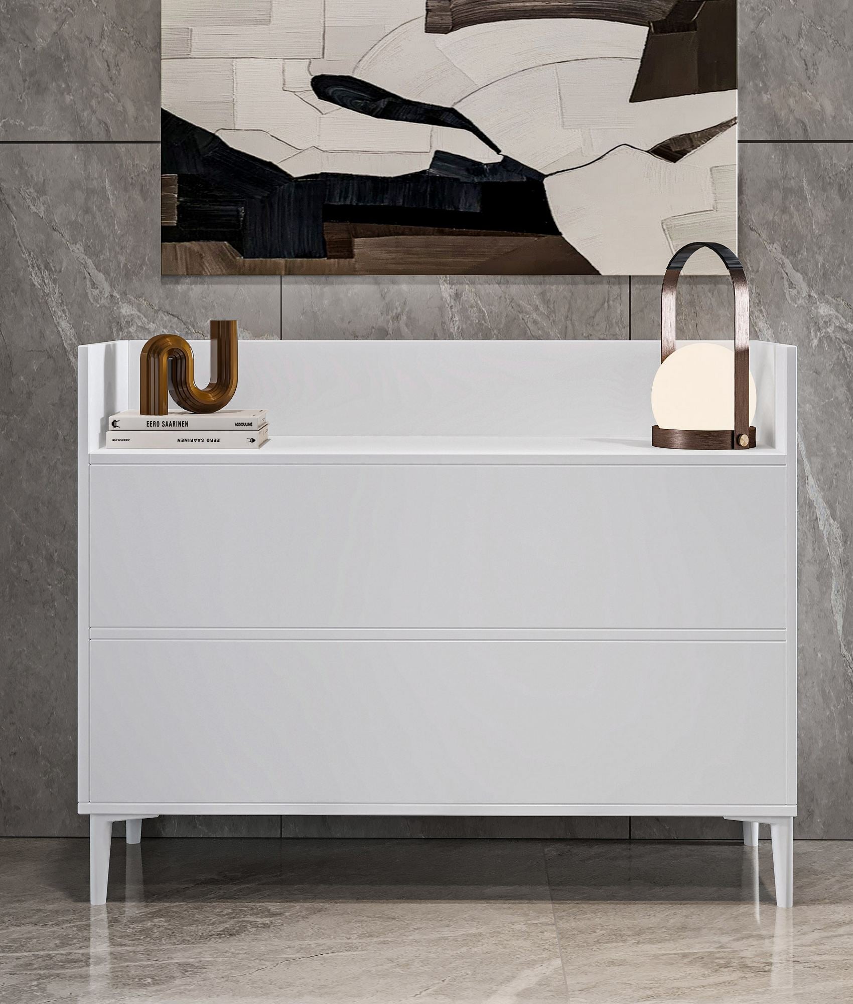 Armário Multiuso – 110cm x 85cm x 36,4cm – Branco – MDF