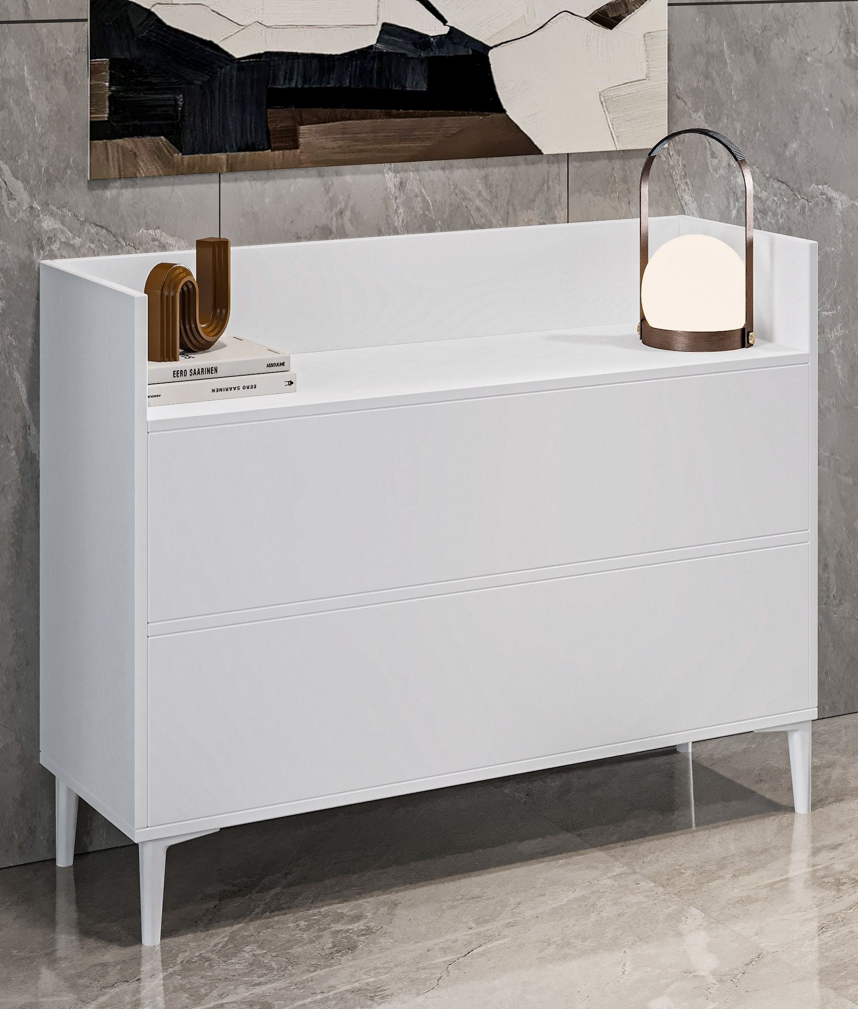 Armário Multiuso – 110cm x 85cm x 36,4cm – Branco – MDF