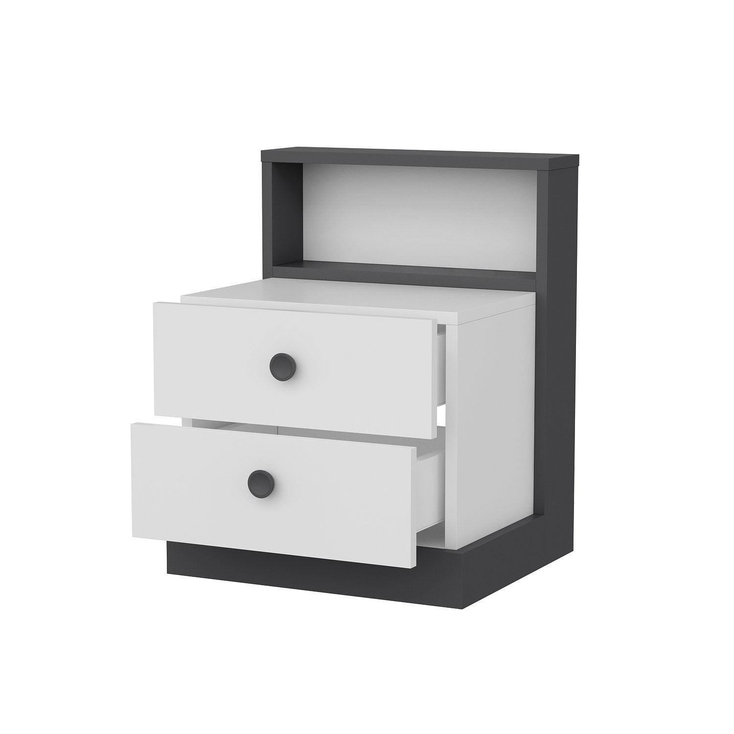 Mesa de cabeceira-Life-Antracite
Branco