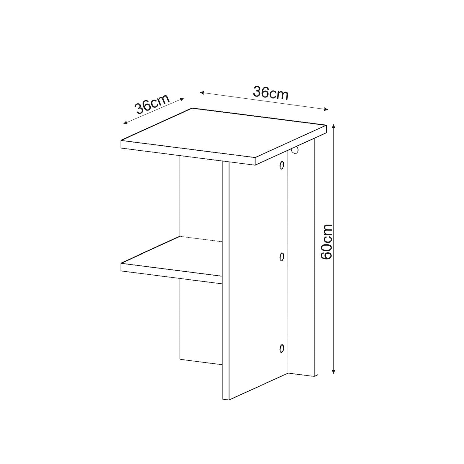 Mesa de cabeceira-Leray-Branco