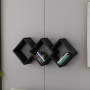 Prateleira de parede-Glaxy-Preto