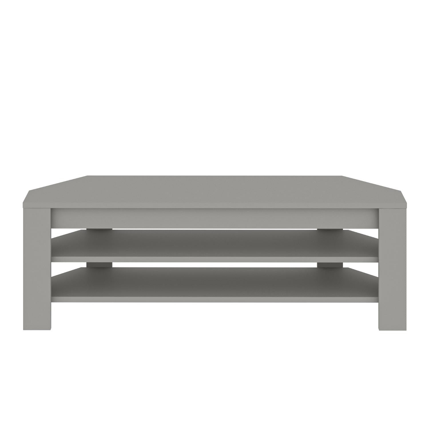 Móvel de TV – 120 cm x 40 cm x 30 cm – Cinzento – Painel de partículas revestido a melamina