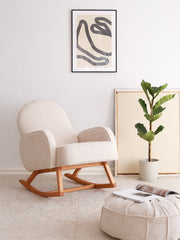 Poltrona Elegante, Veludo Branco, 78 x 91 x 75 cm | 100% Poliéster, Estrutura em Faia, Elegante e Confortável para Espaços Modernos