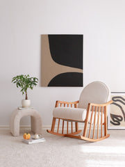 Poltrona Elegante, Veludo Cotelê Branco, 80 x 93 x 68 cm | 100% Poliéster, Estrutura em Faia | Conforto e Estilo para Salas de Estar e Escritórios Modernos