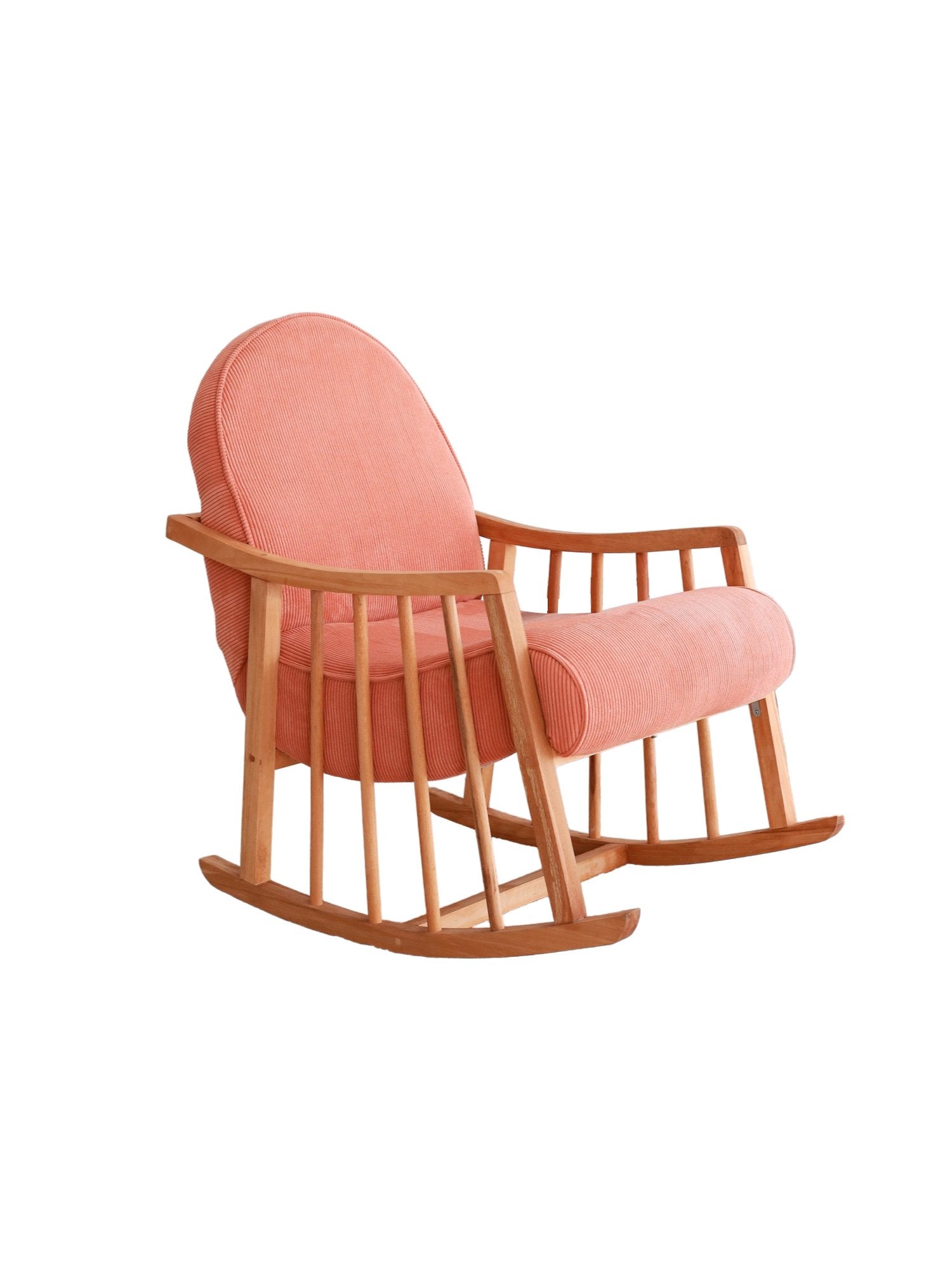 Poltrona Elegante Coral, Veludo Cotelê, 80 cm L x 93 cm A x 68 cm P | 100% Poliéster, Estrutura em Faia | Conforto e Estilo para Sala de Estar e Escritório