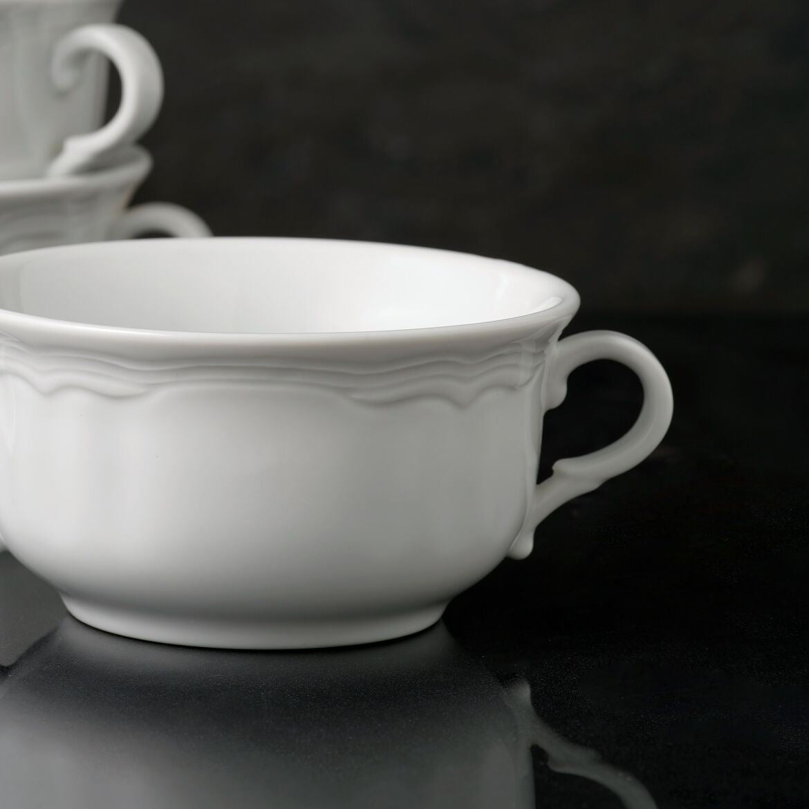 Conjunto de tigelas de porcelana – 350 ml – Branca – 100% porcelana