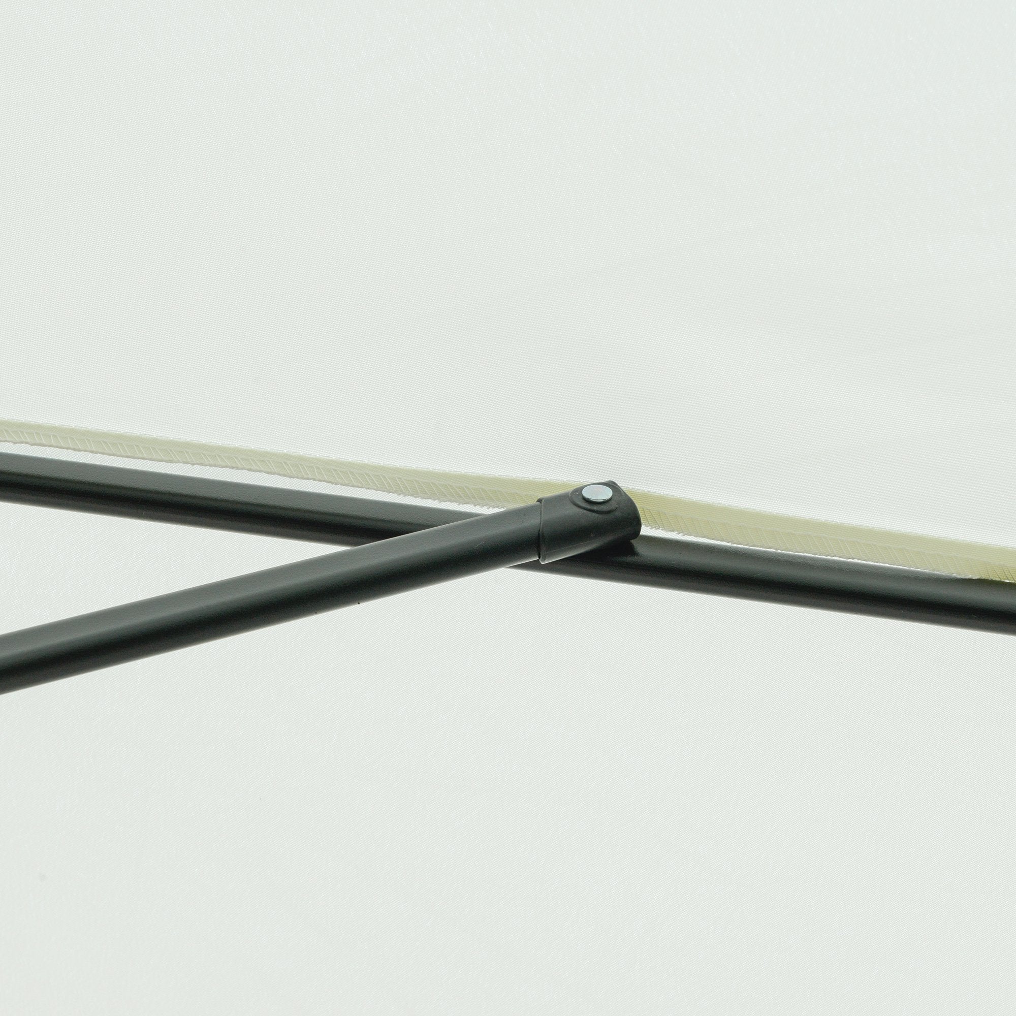 Chapéu de Sol de Jardim – Ø266x250 cm – Bege – Alumínio e Poliéster