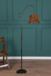 Candeeiro de Pé – 162 cm – Preto e Rosa Dourado – Metal