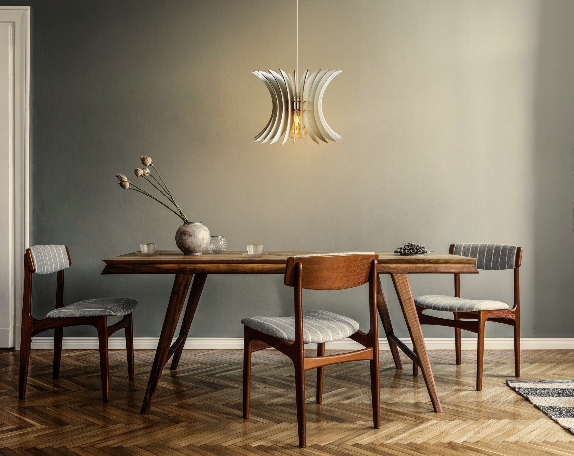 Candeeiro de Teto – 60 cm – Branca – MDF