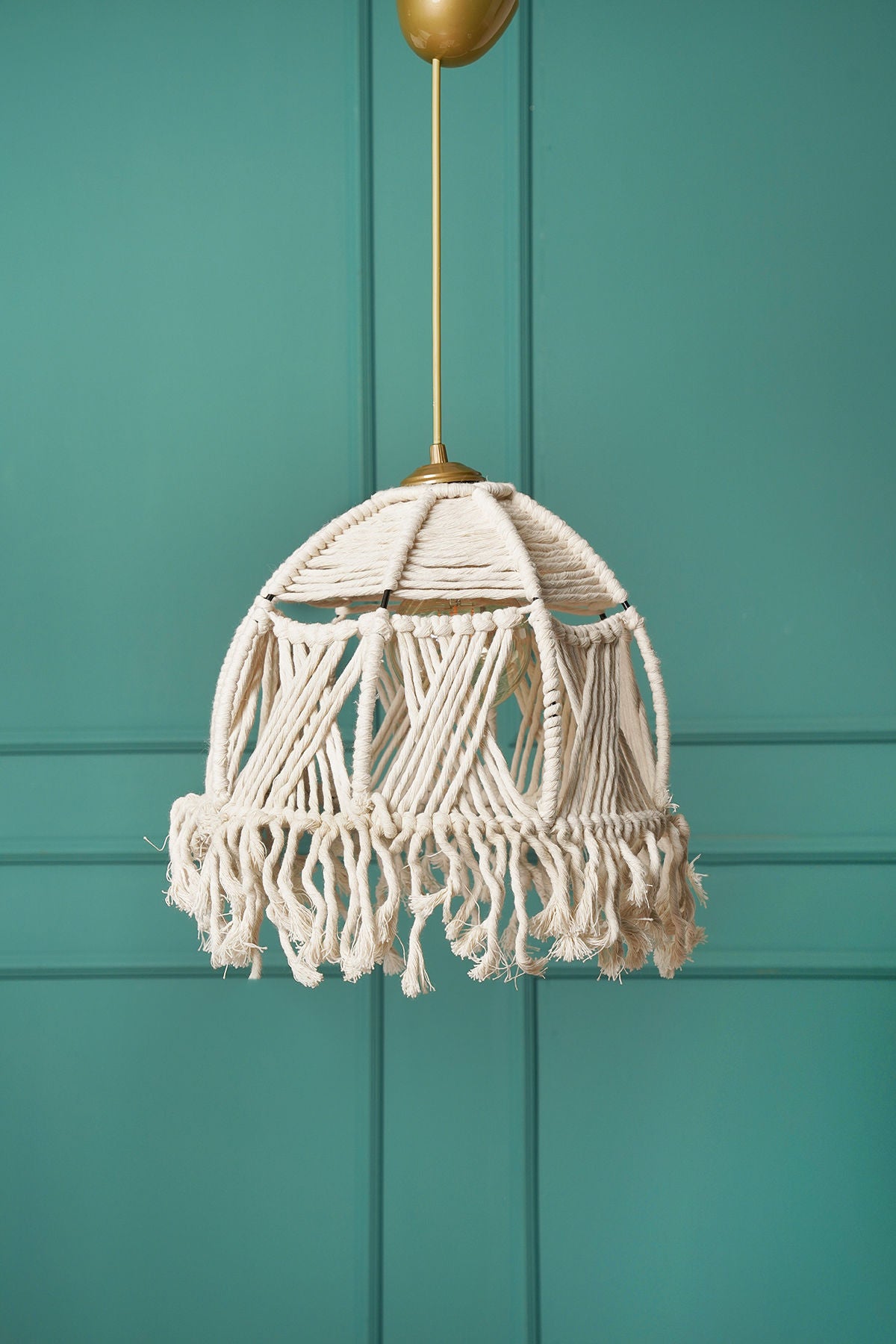 Candeeiro de Teto – 80 cm – Branco – Metal