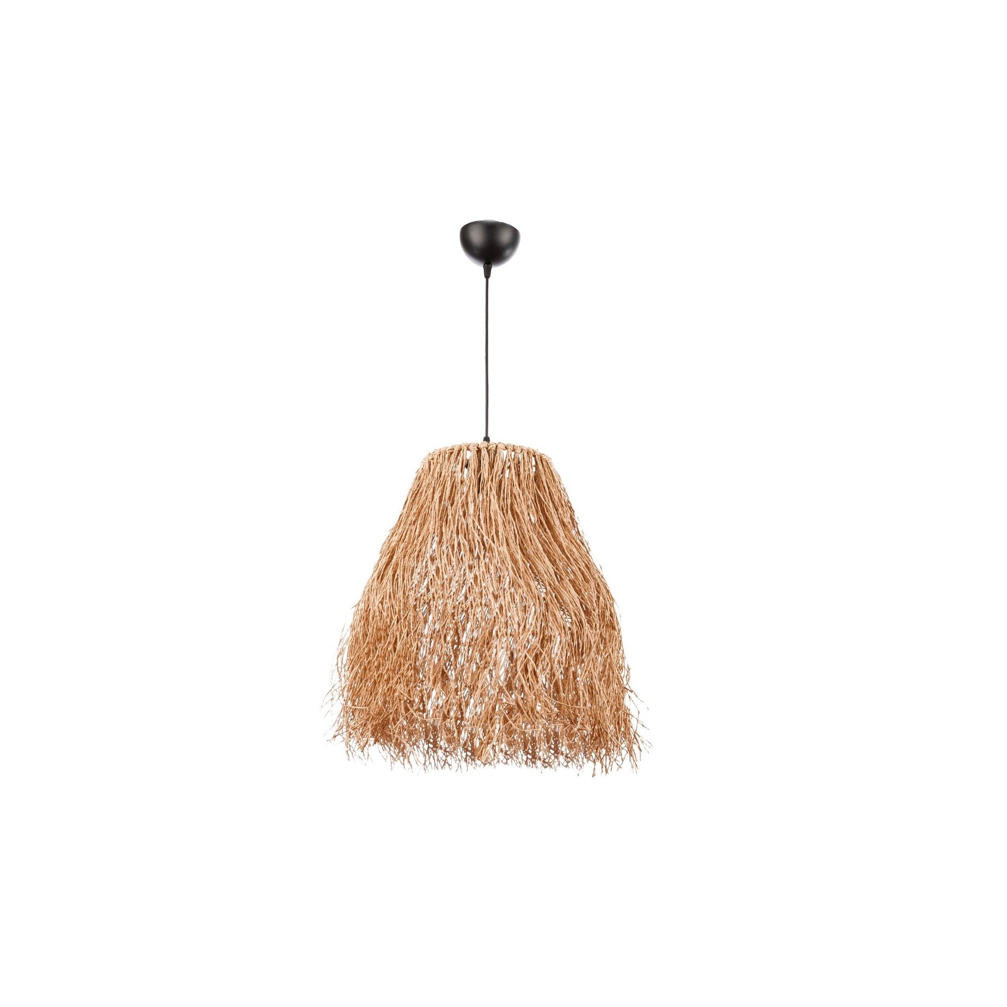 Candeeiro de Teto – 98 cm – Natural – Metal e ráfia