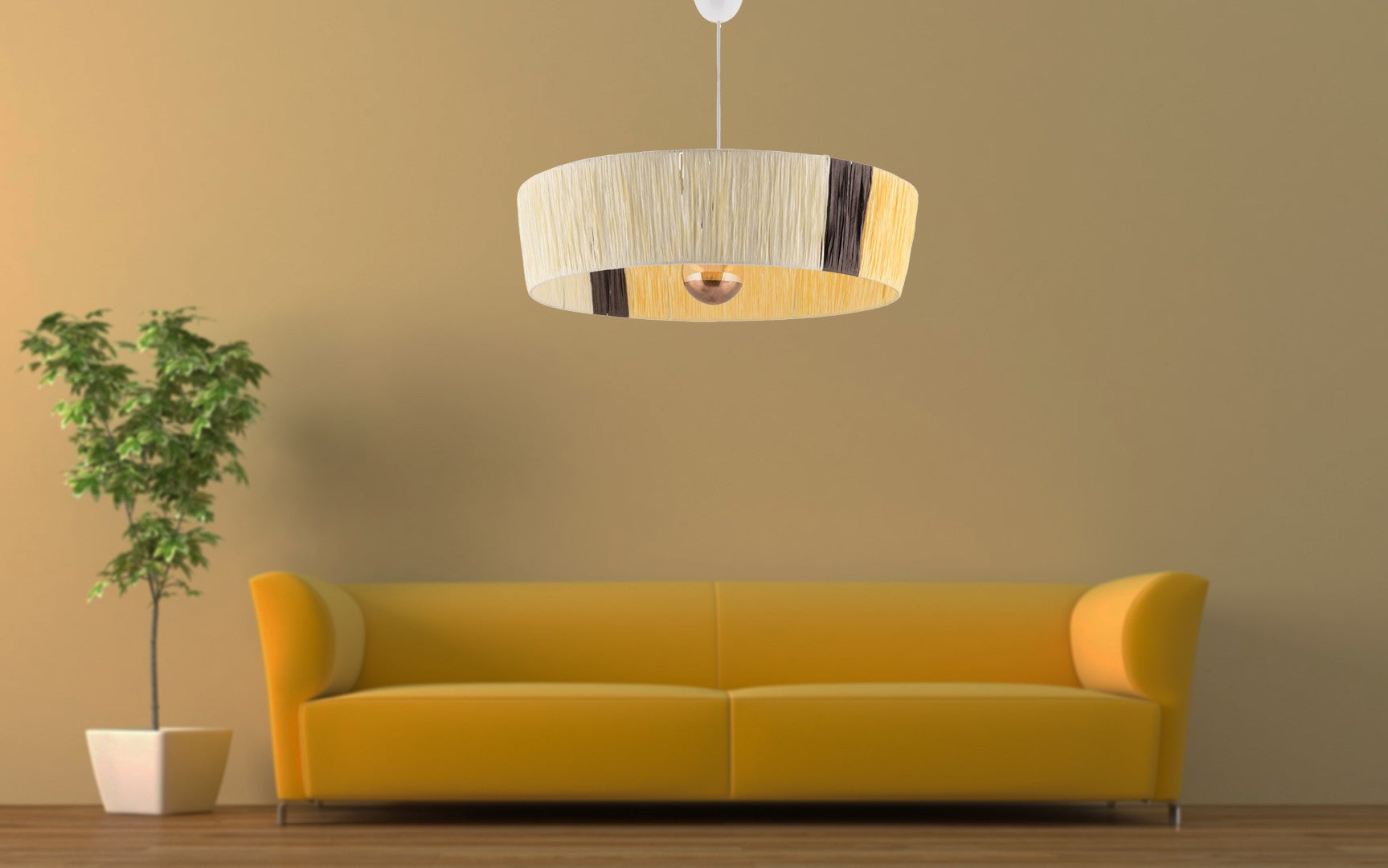 Candeeiro de Teto – 60 x 60 cm – Multicolorido – Metal