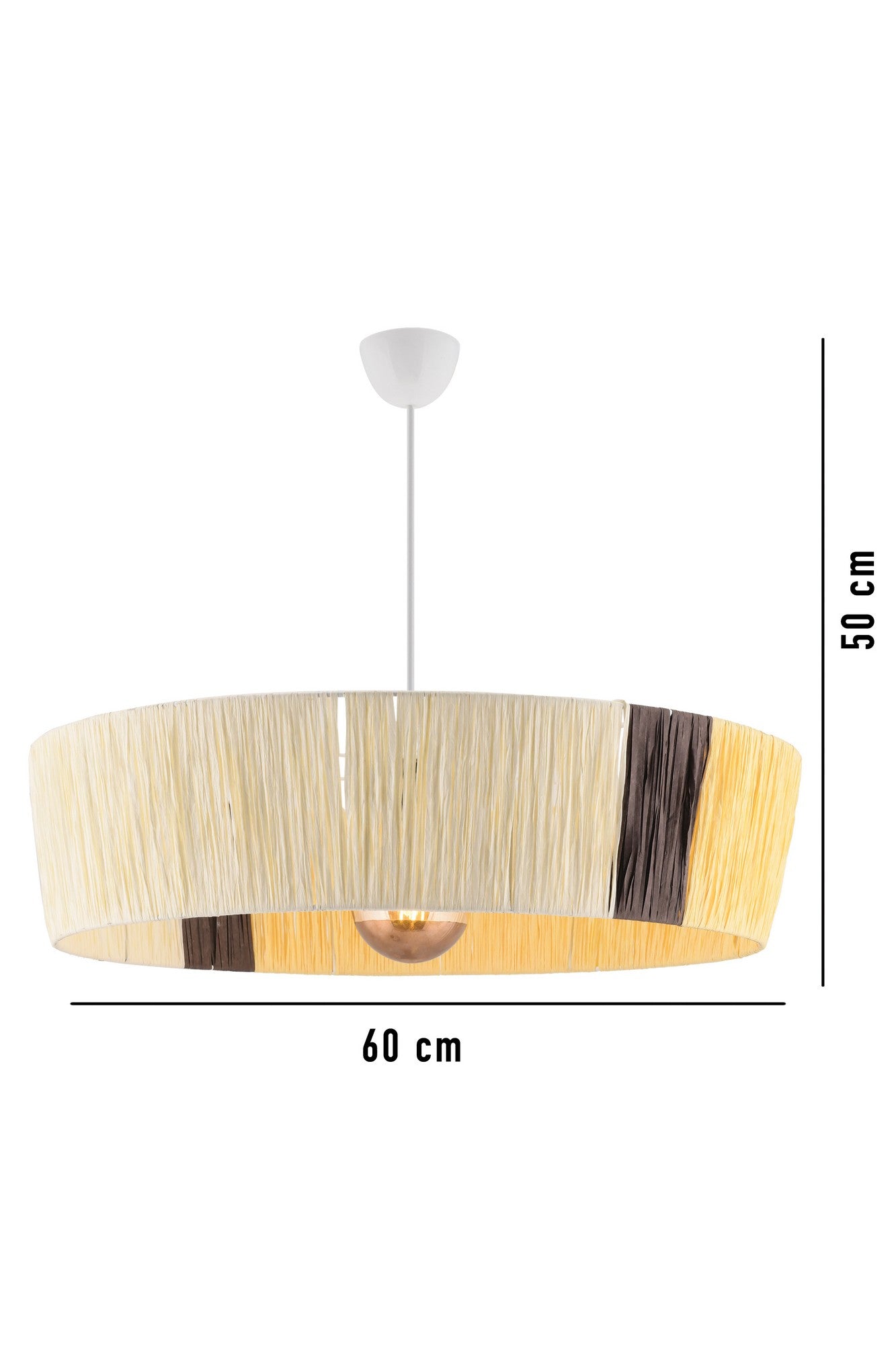 Candeeiro de Teto – 60 x 60 cm – Multicolorido – Metal