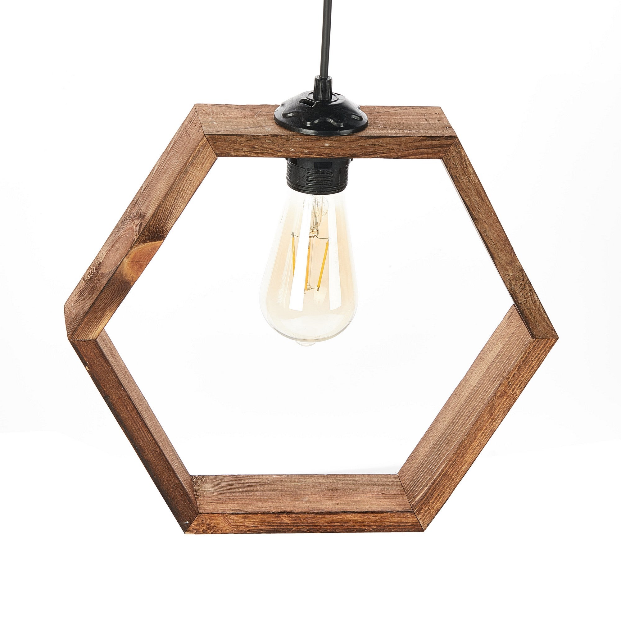 Candeeiro de Teto – 70 cm – Marrom – Madeira