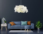 Candeeiro de Teto – 60 x 45 cm – Branco – Algodão