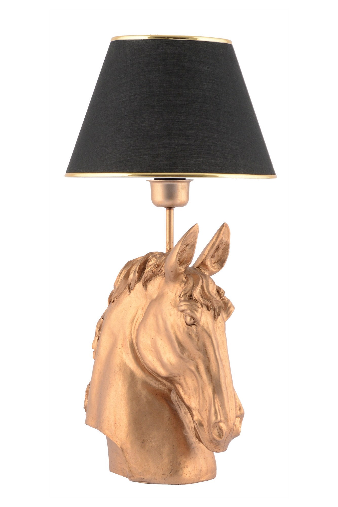 Candeeiro de mesa-Horse-Preto
Dourado