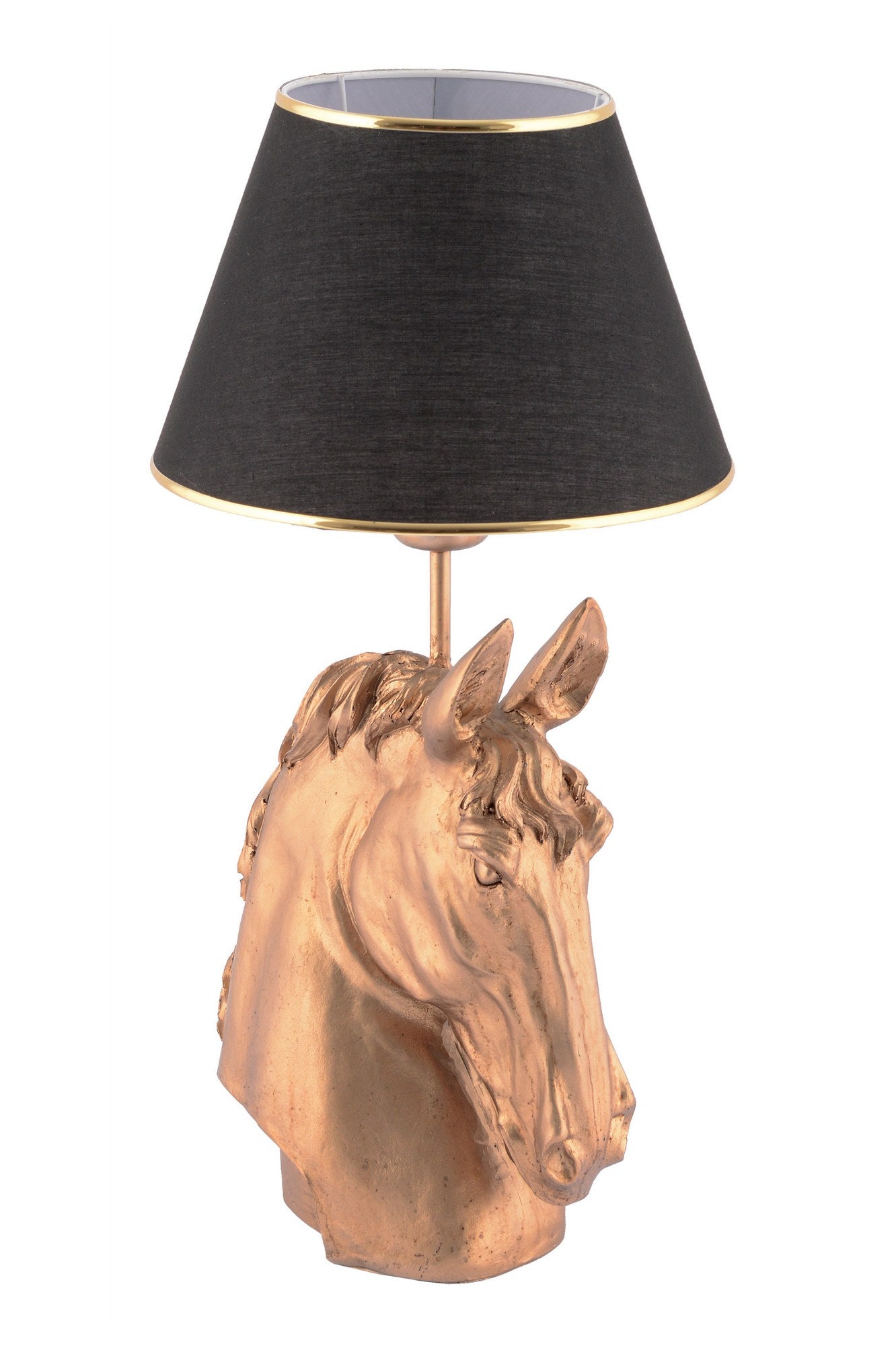 Candeeiro de mesa-Horse-Preto
Dourado