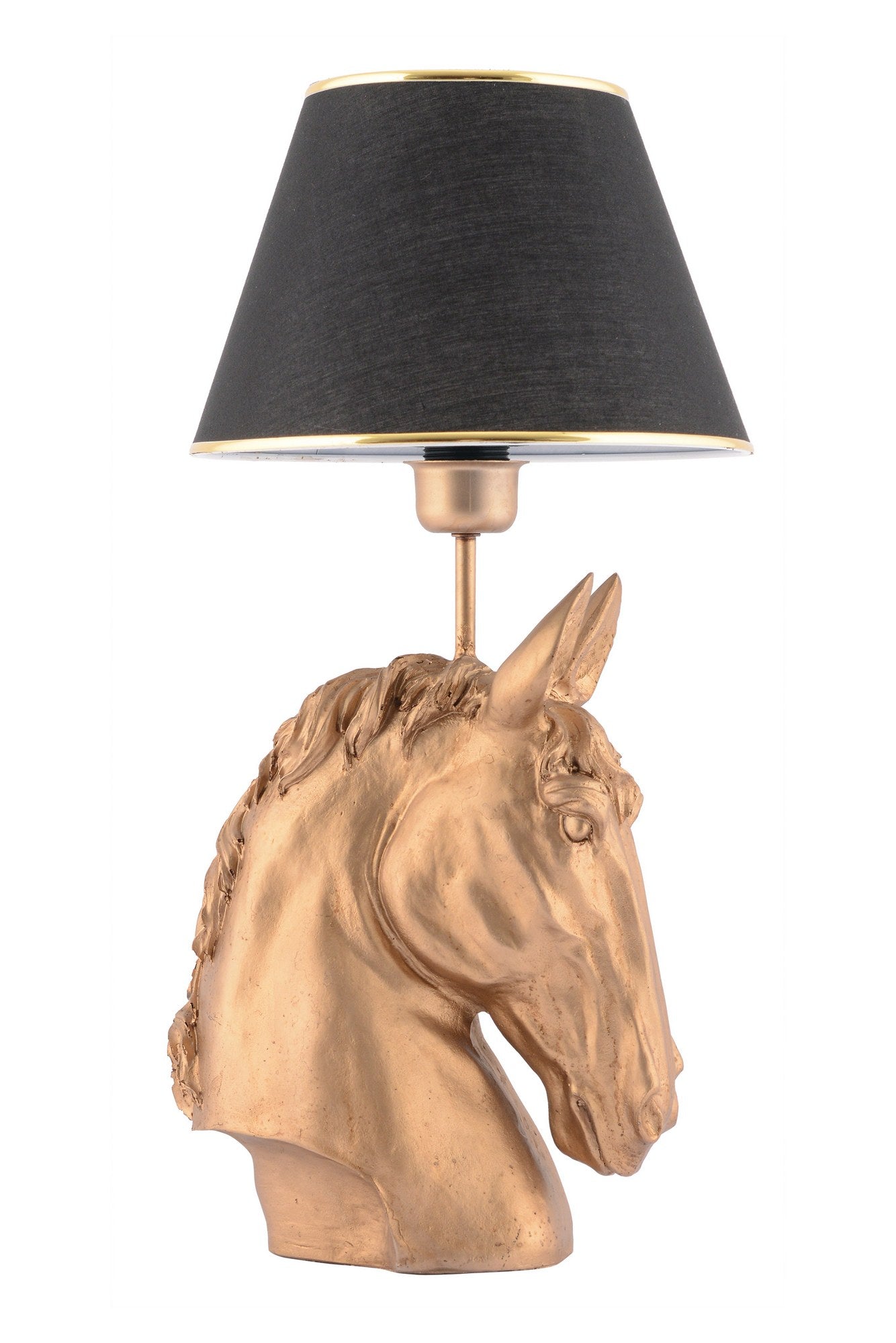 Candeeiro de mesa-Horse-Preto
Dourado