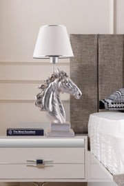 Candeeiro de mesa-Horse-Branco
Prata