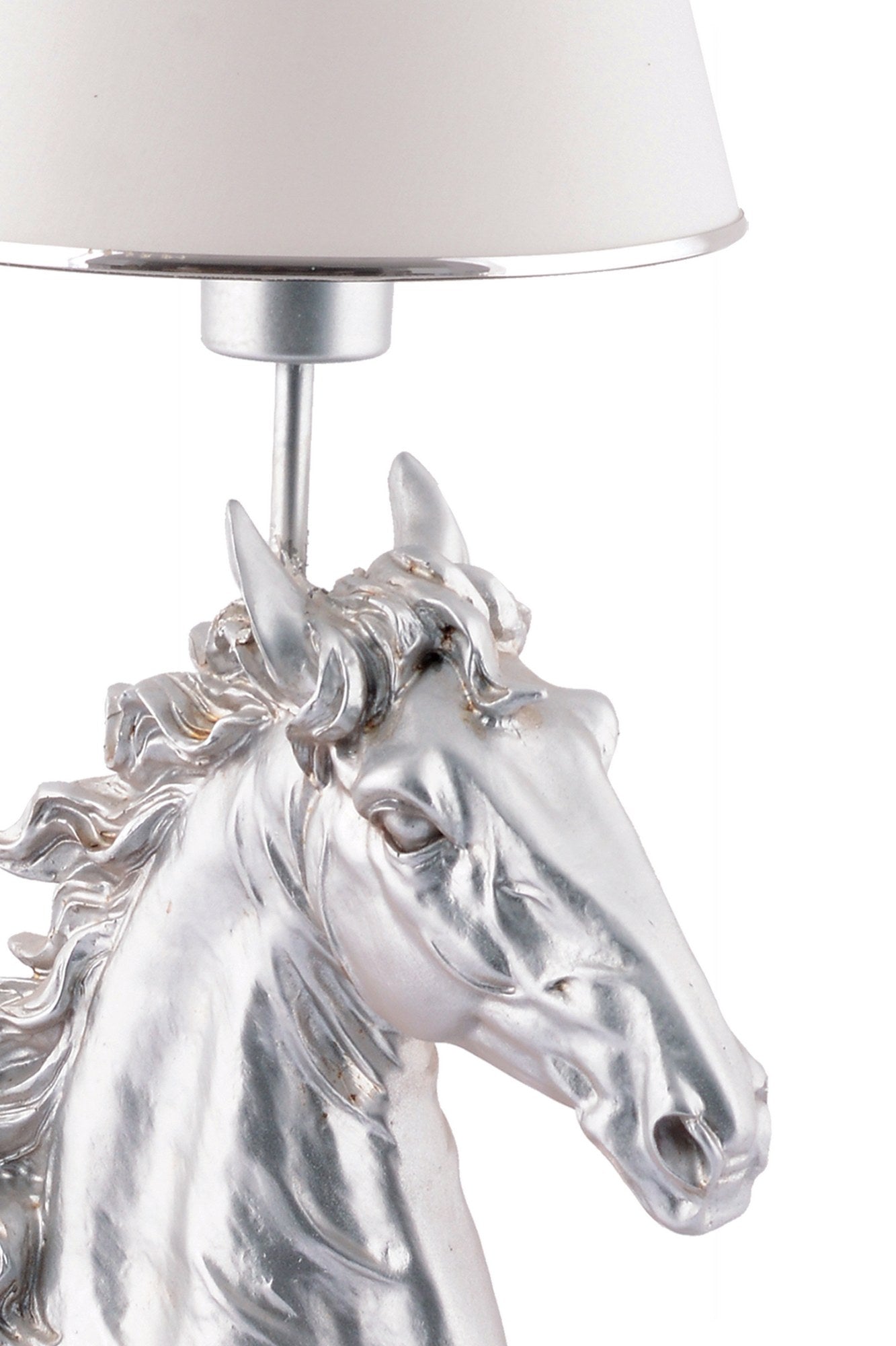 Candeeiro de mesa-Horse-Branco
Prata