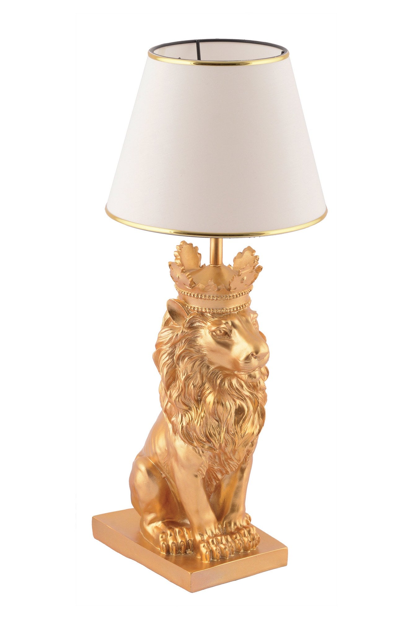 Candeeiro de mesa-Lion King-Branco
Prata