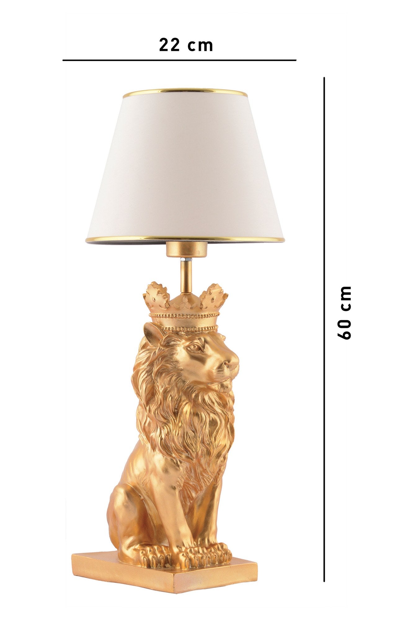 Candeeiro de mesa-Lion King-Branco
Prata