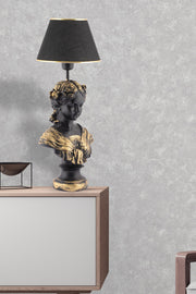 Candeeiro de mesa-Opelya-Preto
Dourado