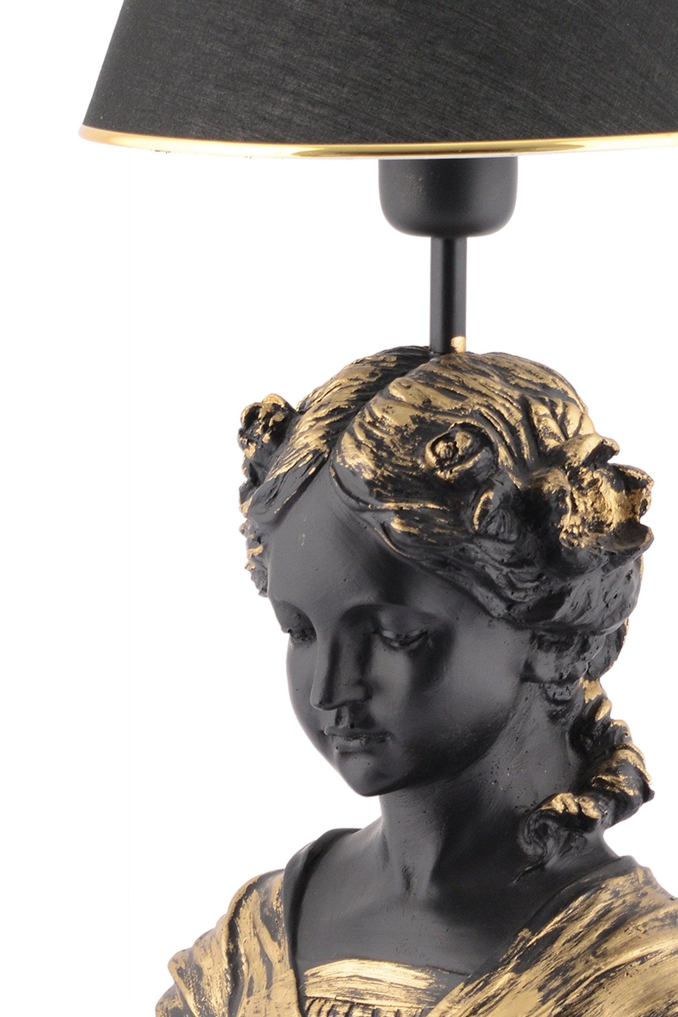 Candeeiro de mesa-Opelya-Preto
Dourado