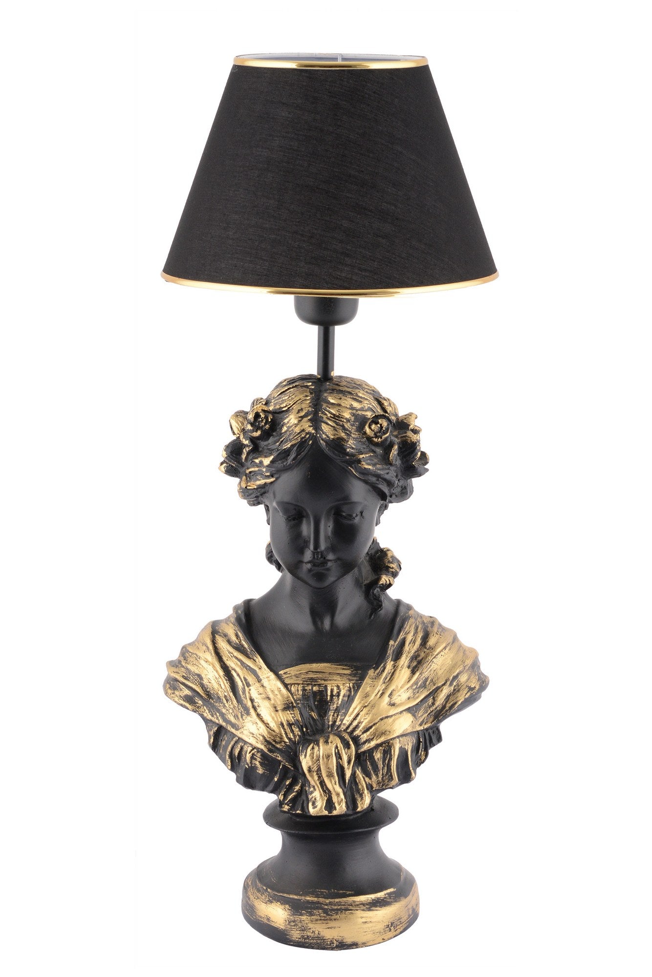 Candeeiro de mesa-Opelya-Preto
Dourado