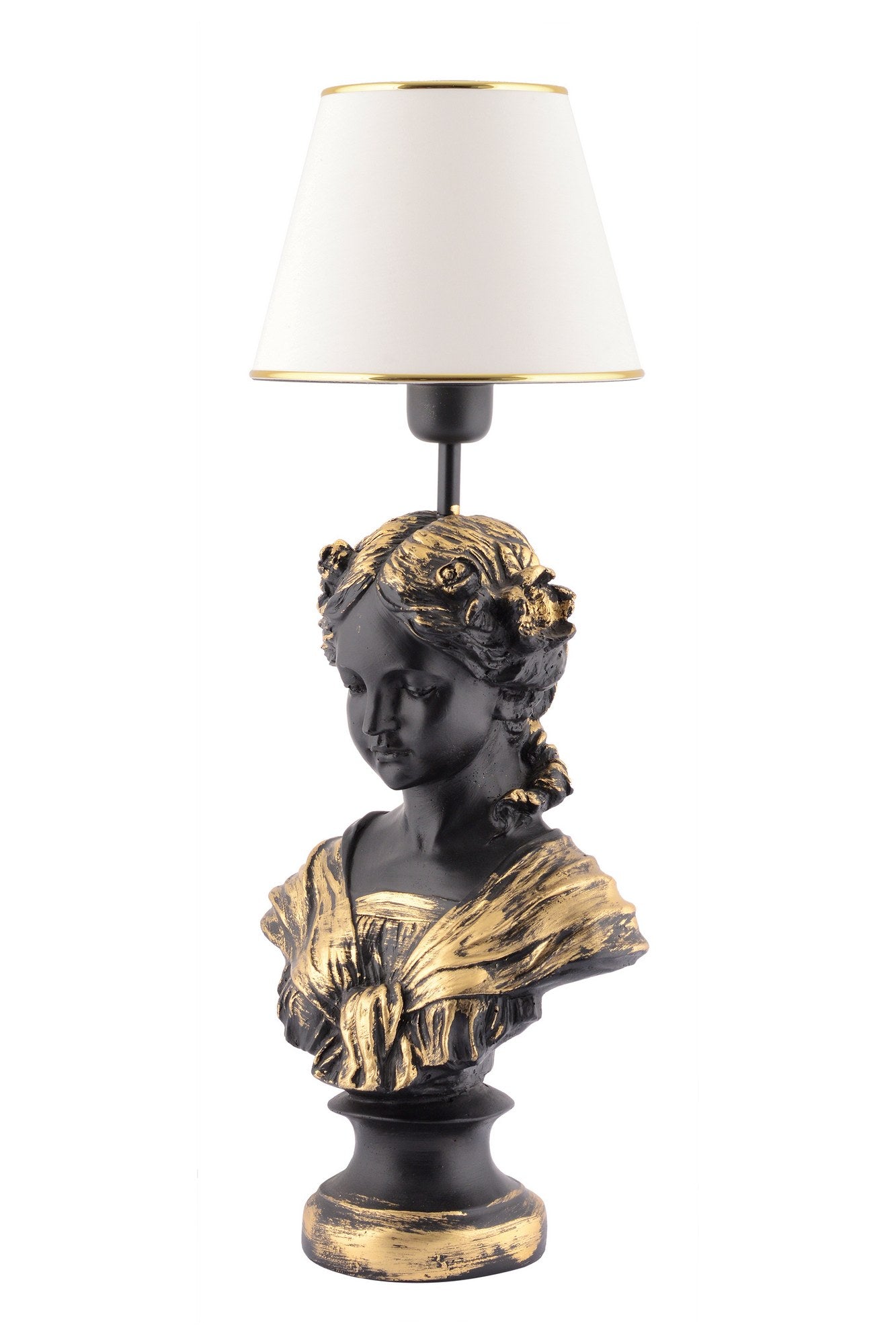 Candeeiro de mesa-Opelya-Branco
Preto
Dourado