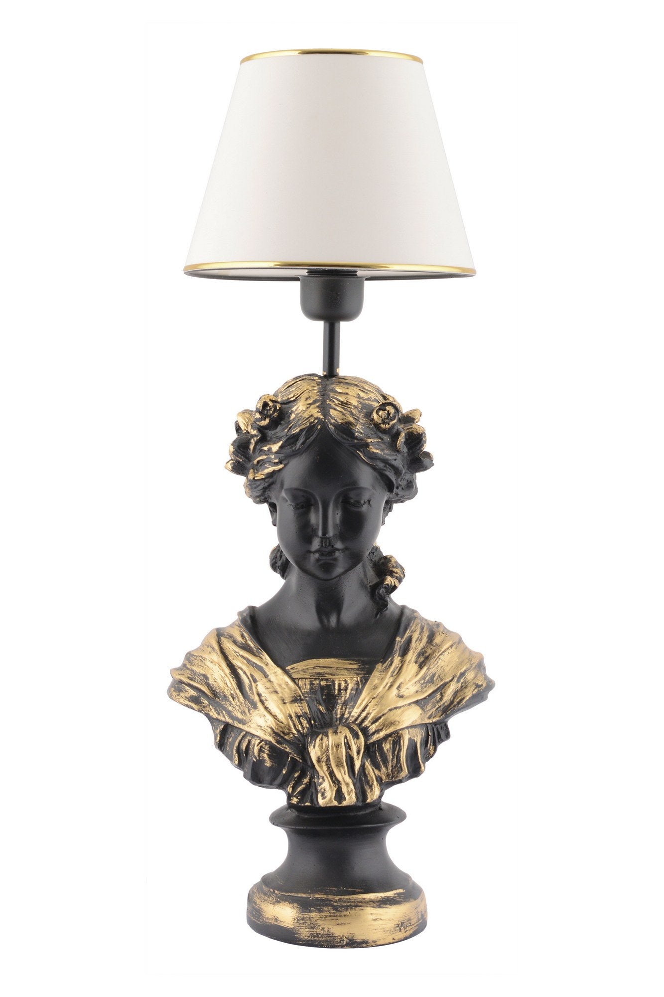 Candeeiro de mesa-Opelya-Branco
Preto
Dourado