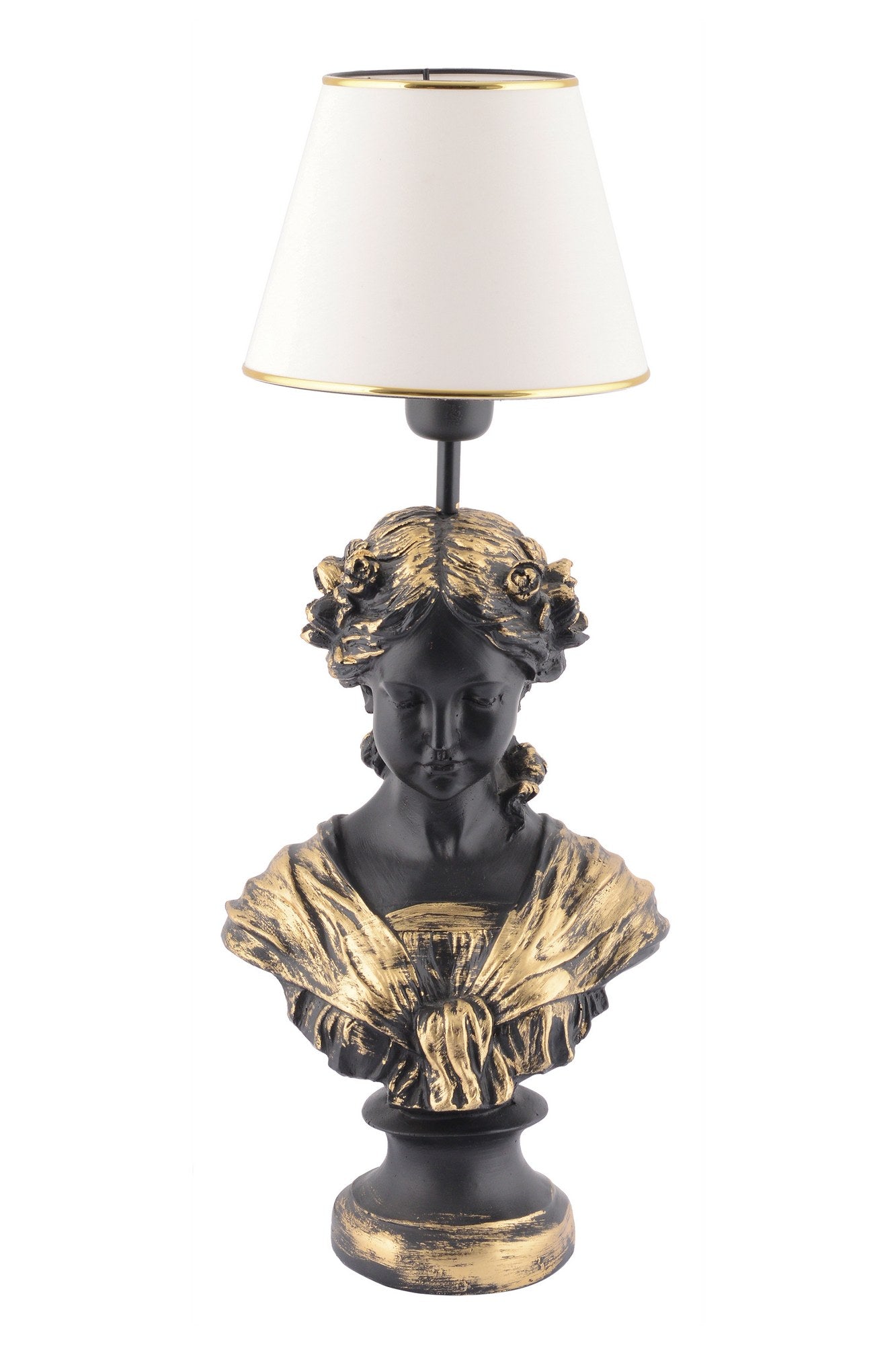 Candeeiro de mesa-Opelya-Branco
Preto
Dourado