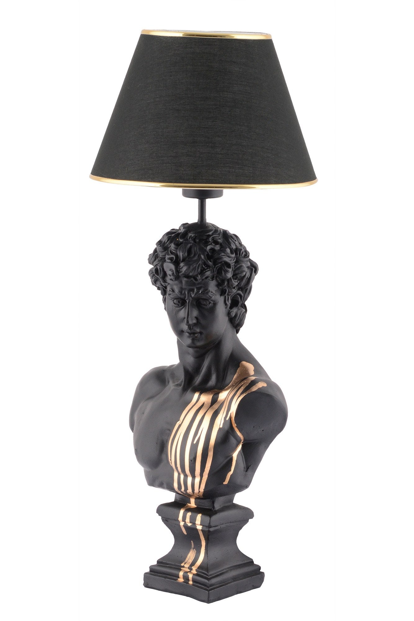 Candeeiro de mesa-Dawud-Preto
Dourado
