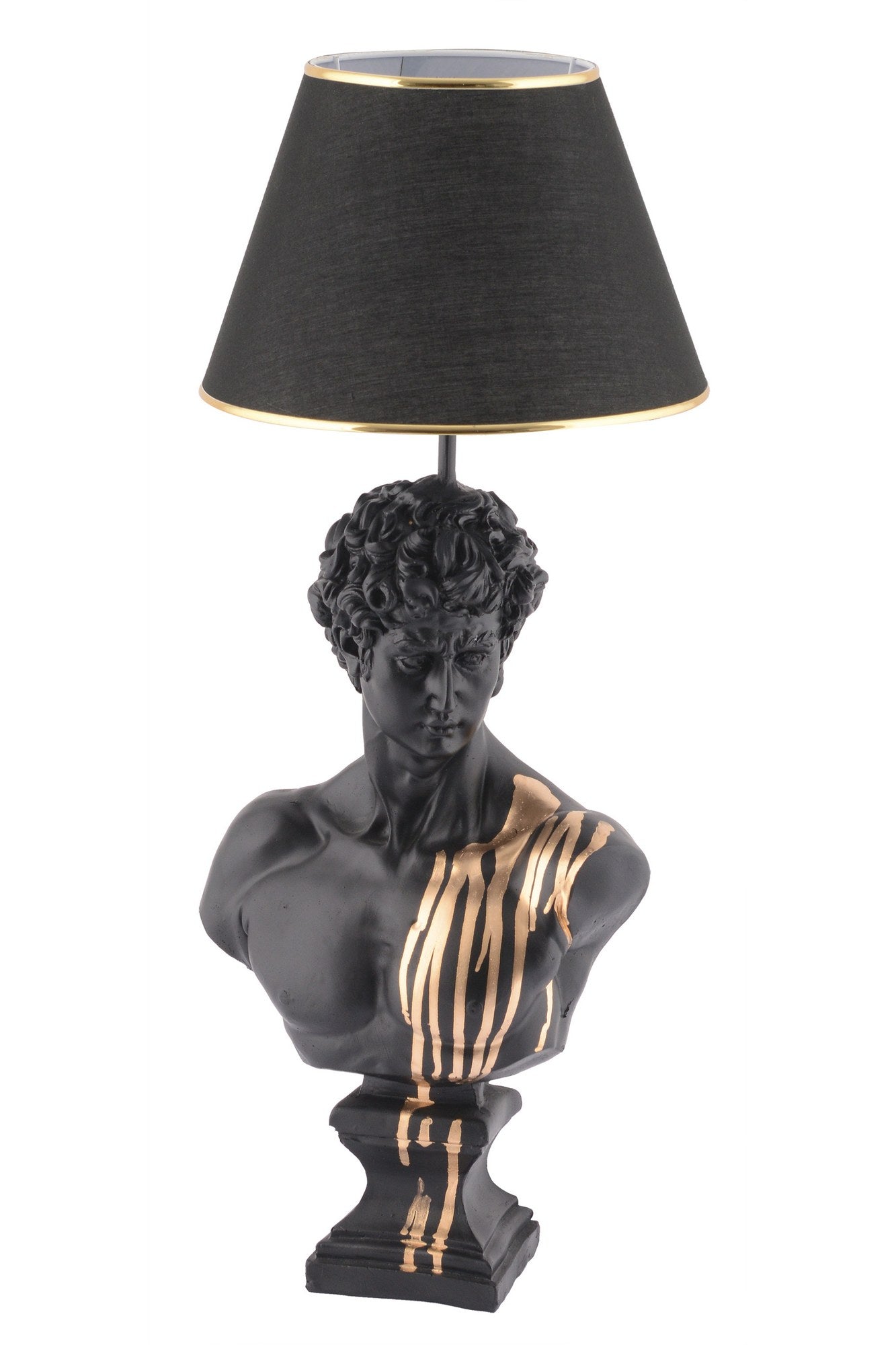 Candeeiro de mesa-Dawud-Preto
Dourado
