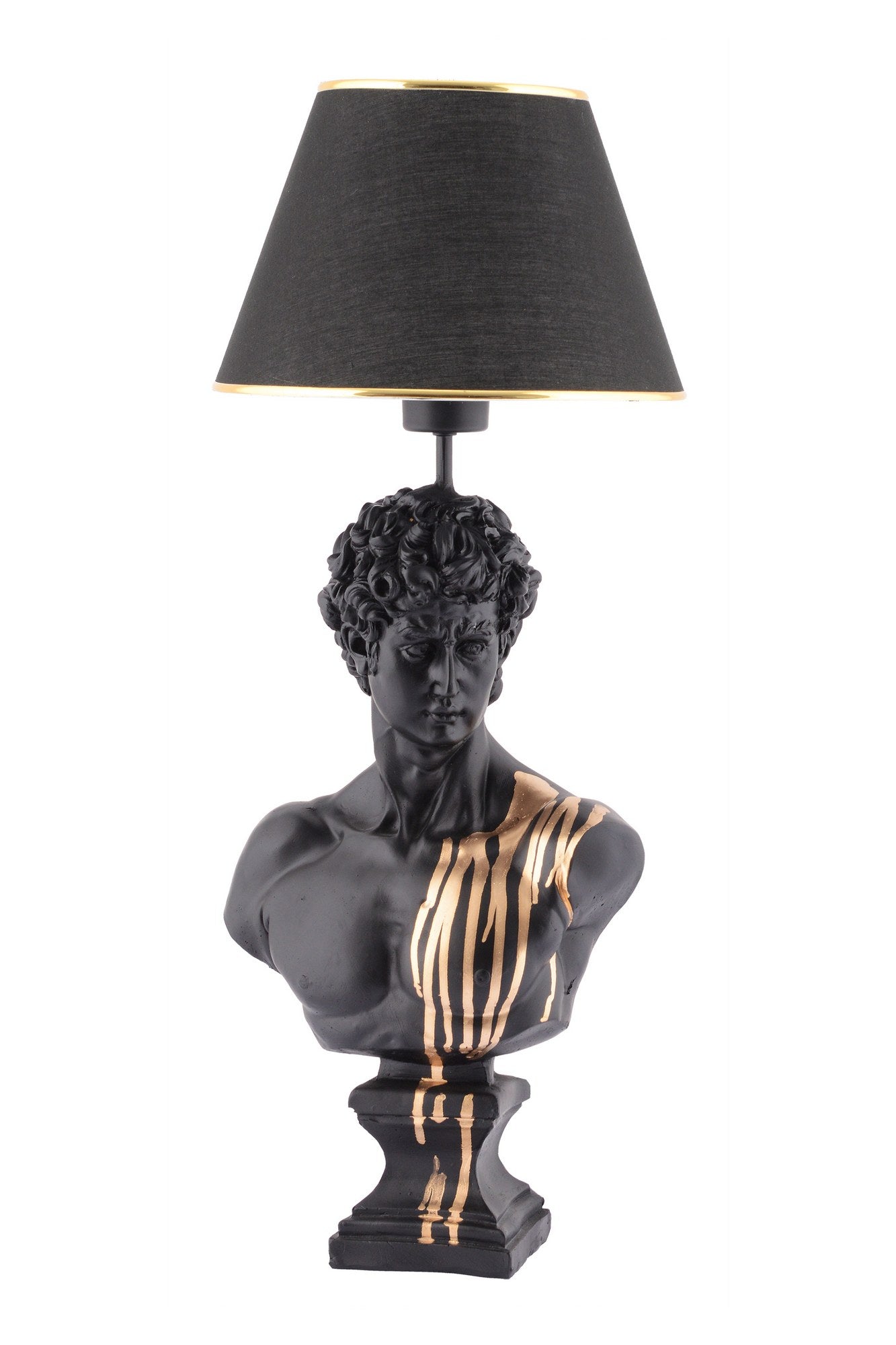Candeeiro de mesa-Dawud-Preto
Dourado