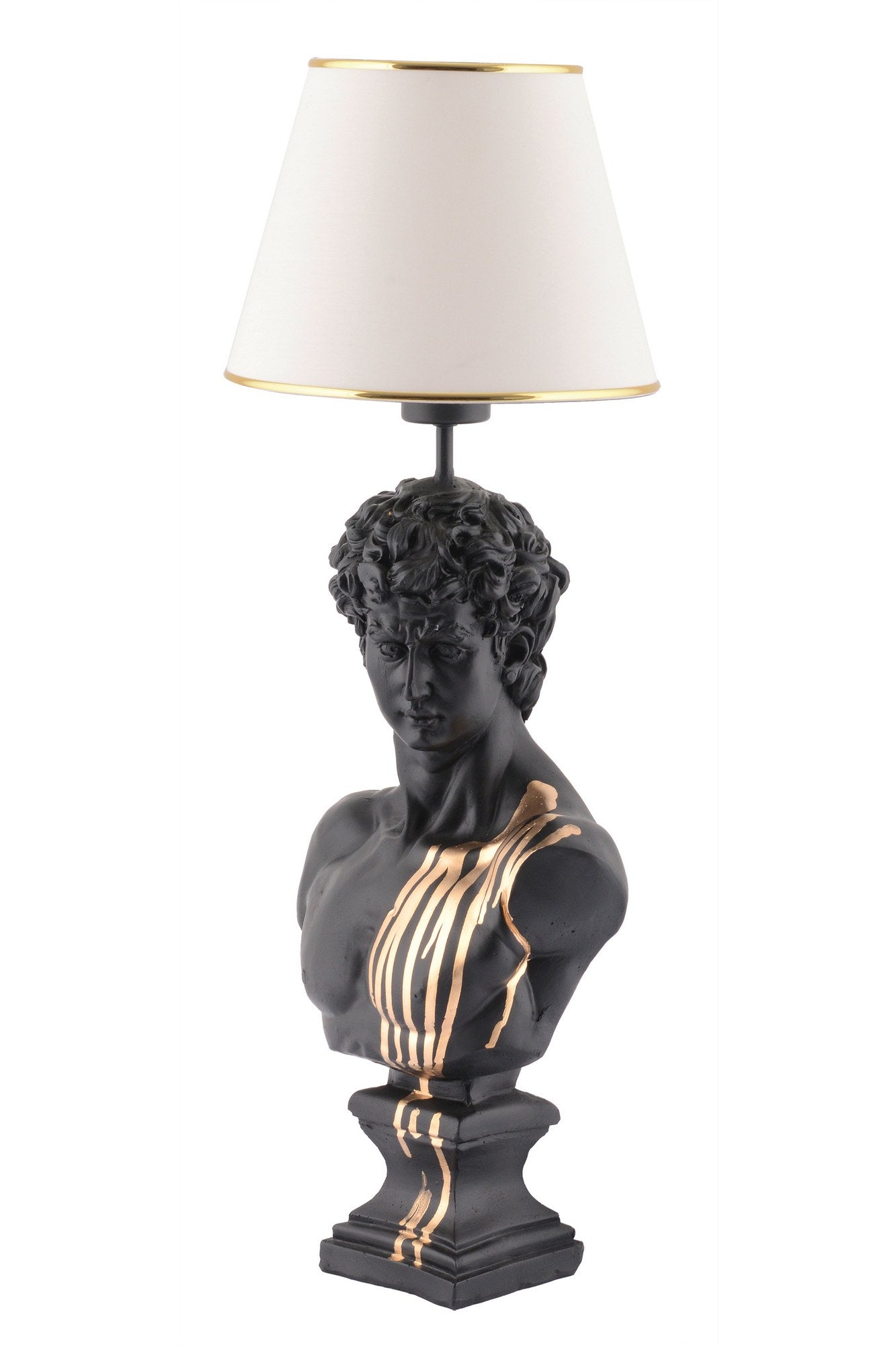 Candeeiro de mesa-Dawud-Branco
Preto
Dourado