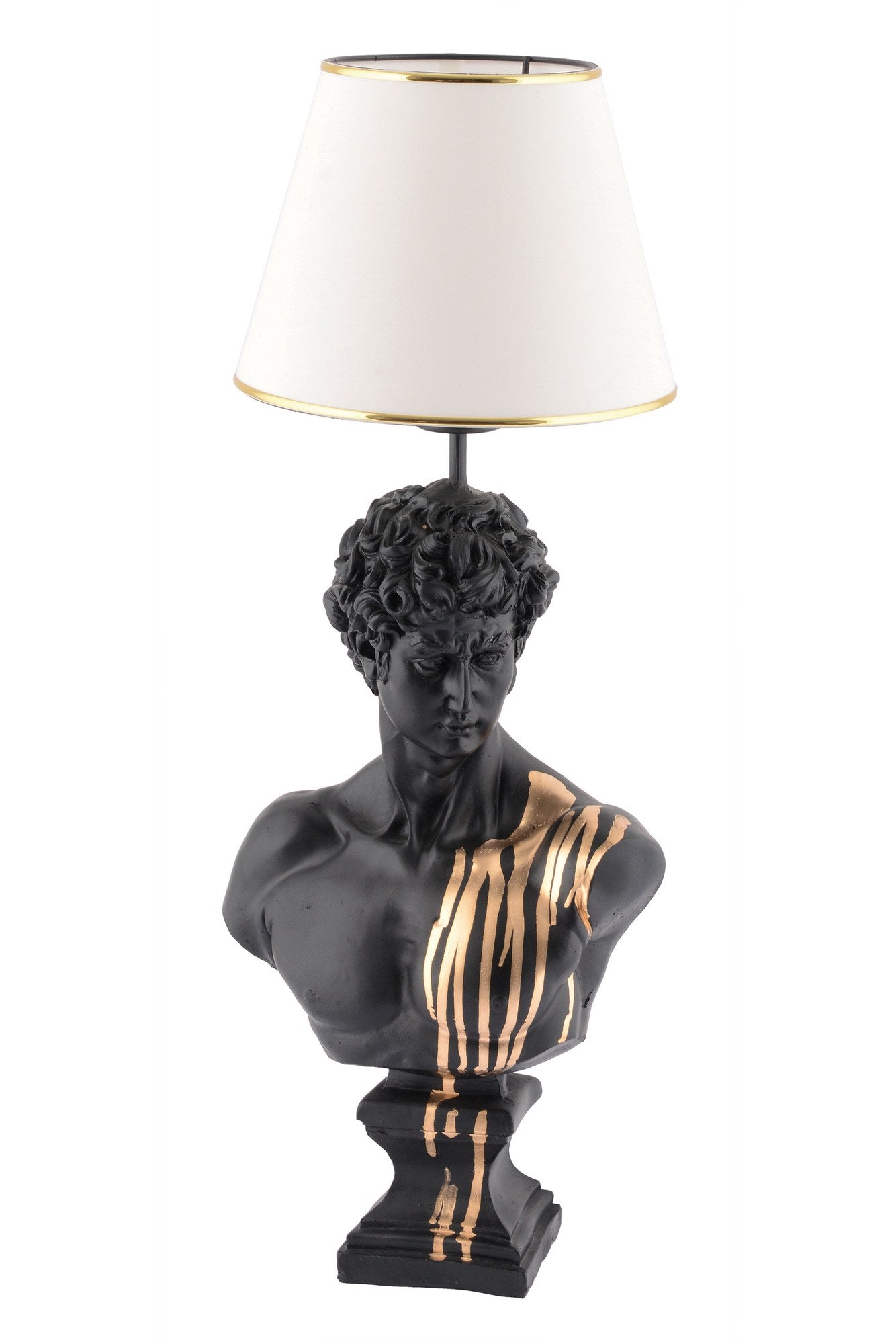 Candeeiro de mesa-Dawud-Branco
Preto
Dourado