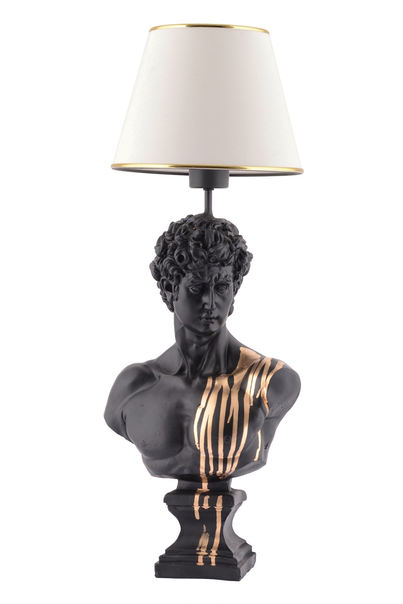 Candeeiro de mesa-Dawud-Branco
Preto
Dourado