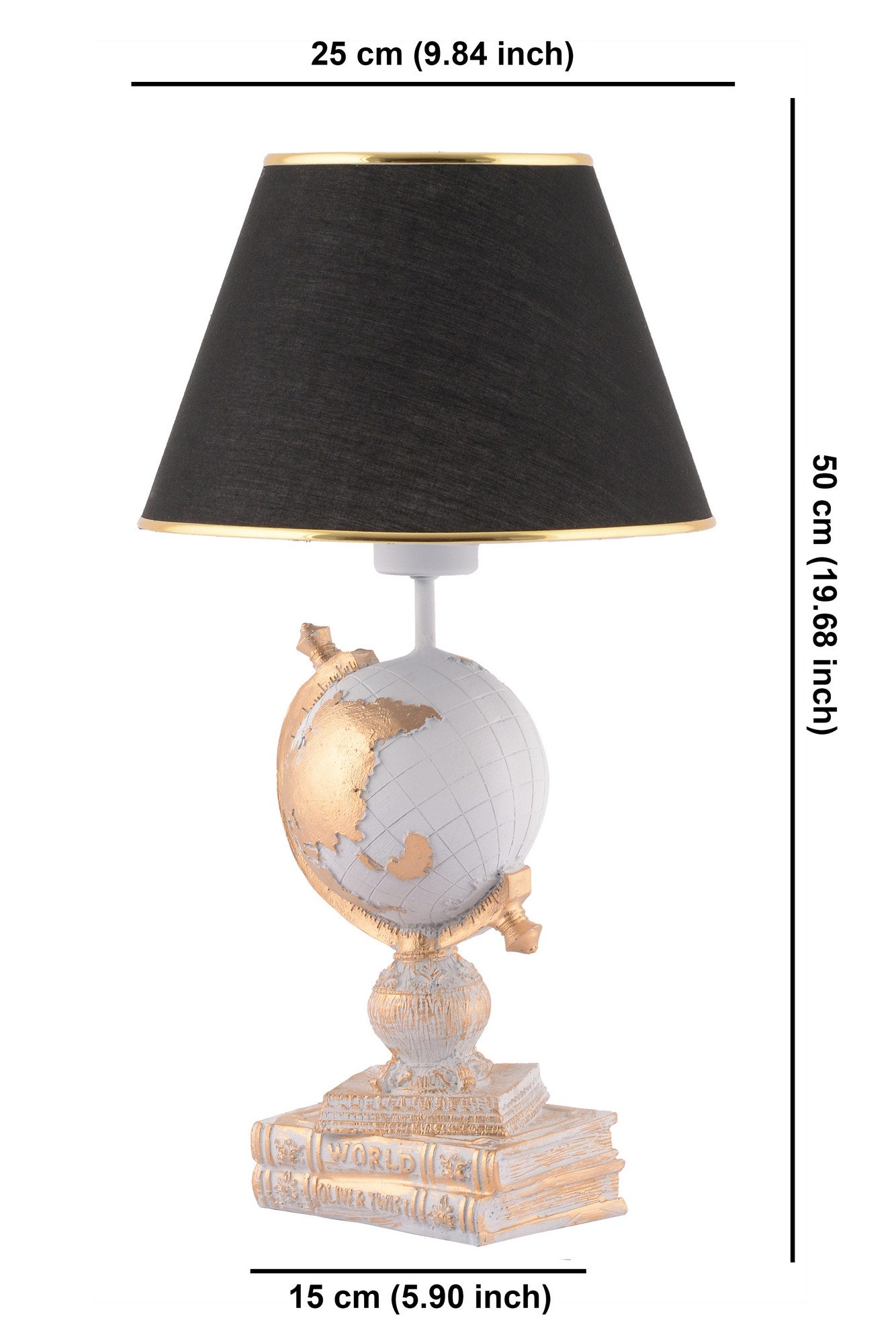 Candeeiro de mesa-World-Branco
Preto
Dourado
