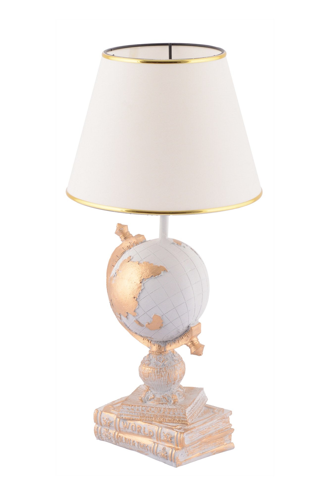 Candeeiro de mesa-World-Branco
Ouro