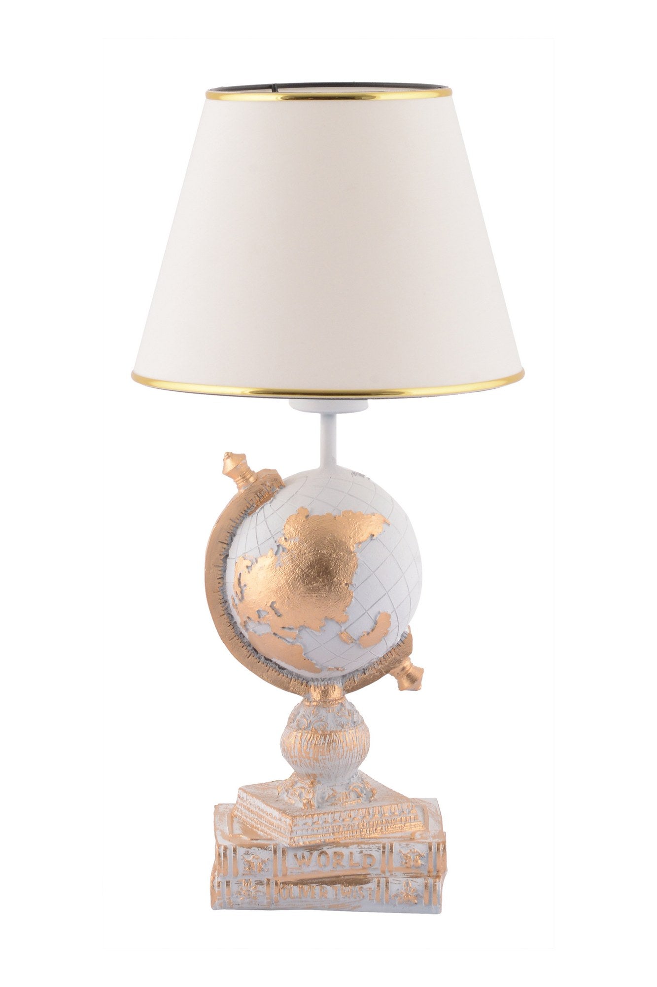 Candeeiro de mesa-World-Branco
Ouro
