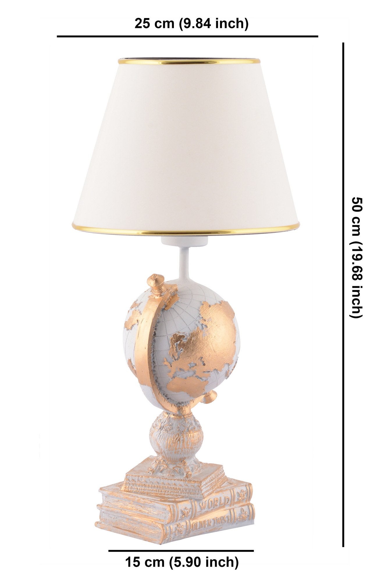 Candeeiro de mesa-World-Branco
Ouro