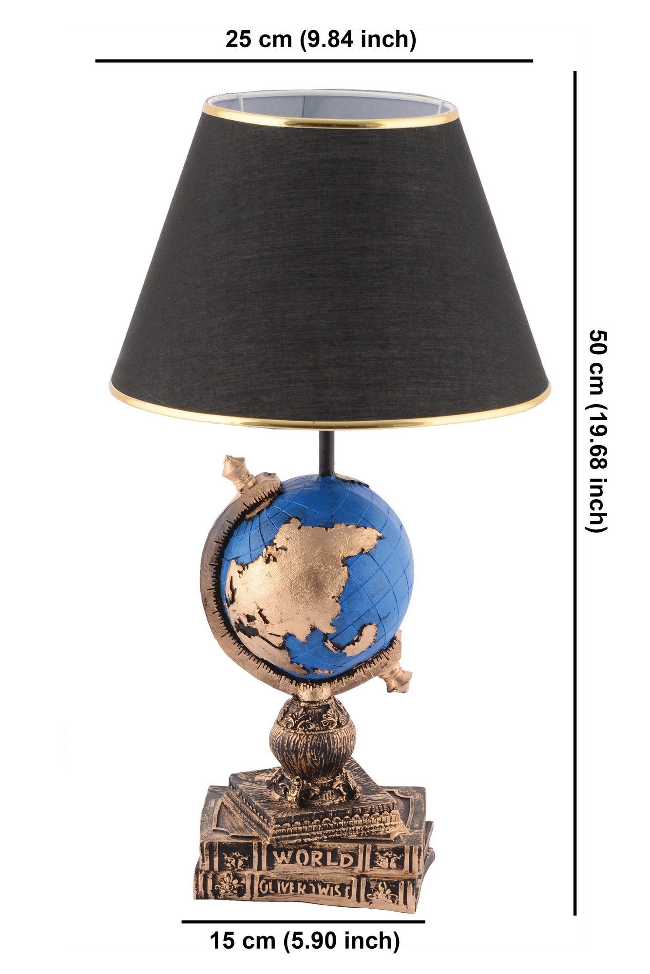 Candeeiro de mesa-World-Preto
Azul
Dourado