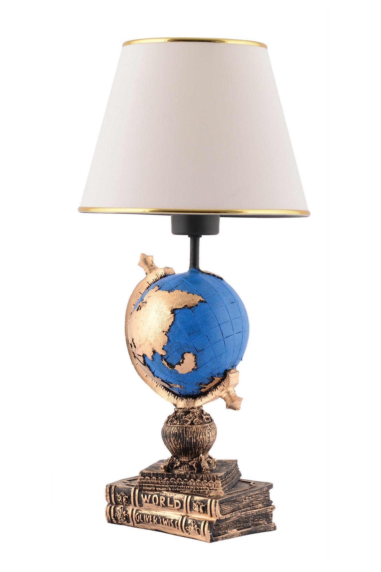 Candeeiro de mesa-World-Preto
Branco
Dourado