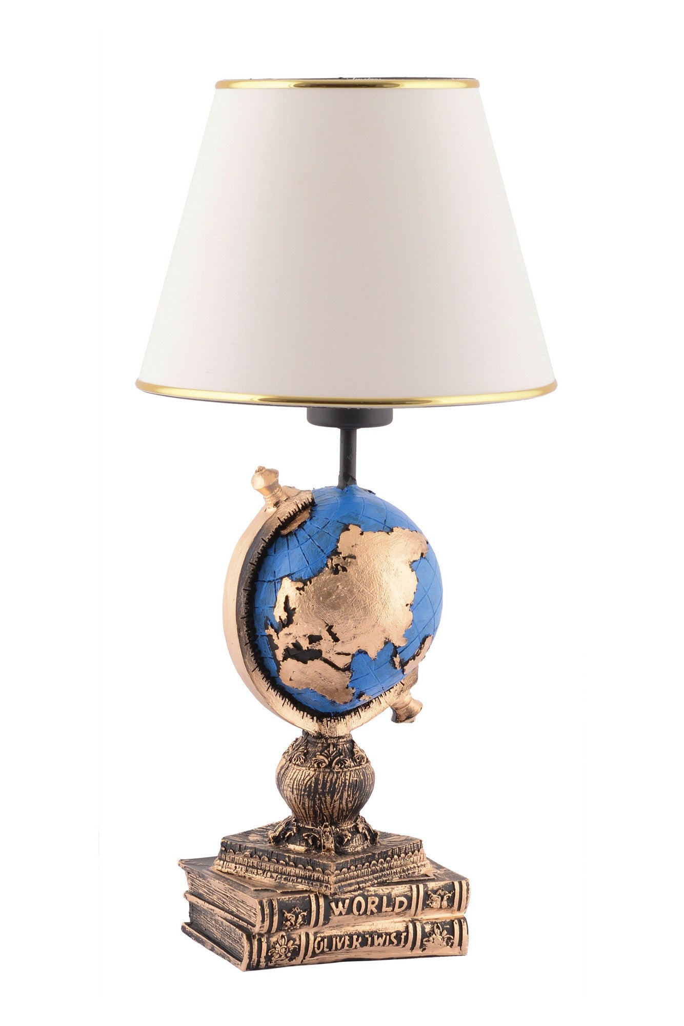Candeeiro de mesa-World-Preto
Branco
Dourado