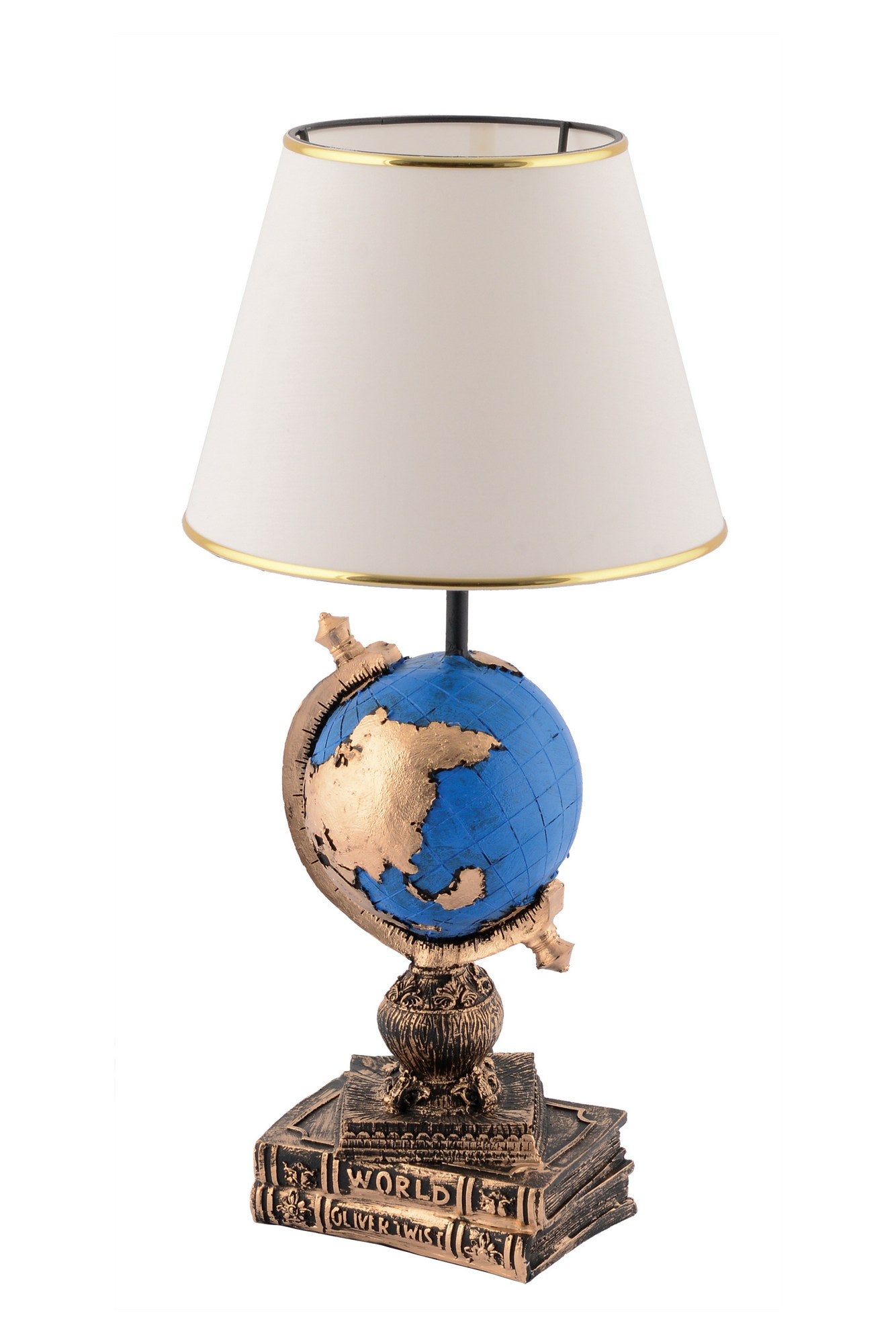 Candeeiro de mesa-World-Preto
Branco
Dourado