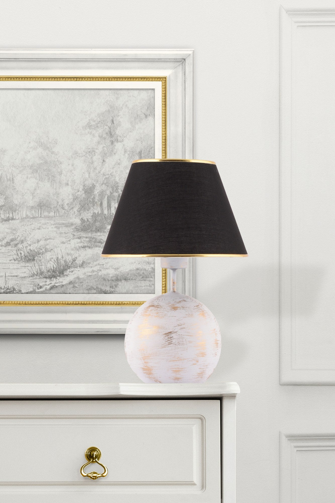 Candeeiro de mesa-Balloon-Preto
Branco
Dourado